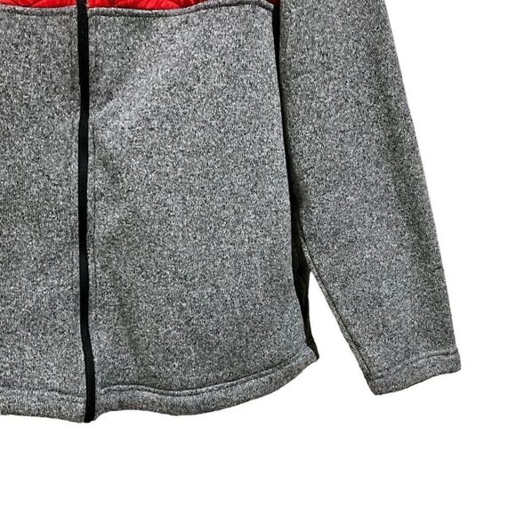 ZYIA Red Active Quilted Ash Cabin Full Zip Jacket Red Gray 3XL/XXXL - Picture 5 of 12